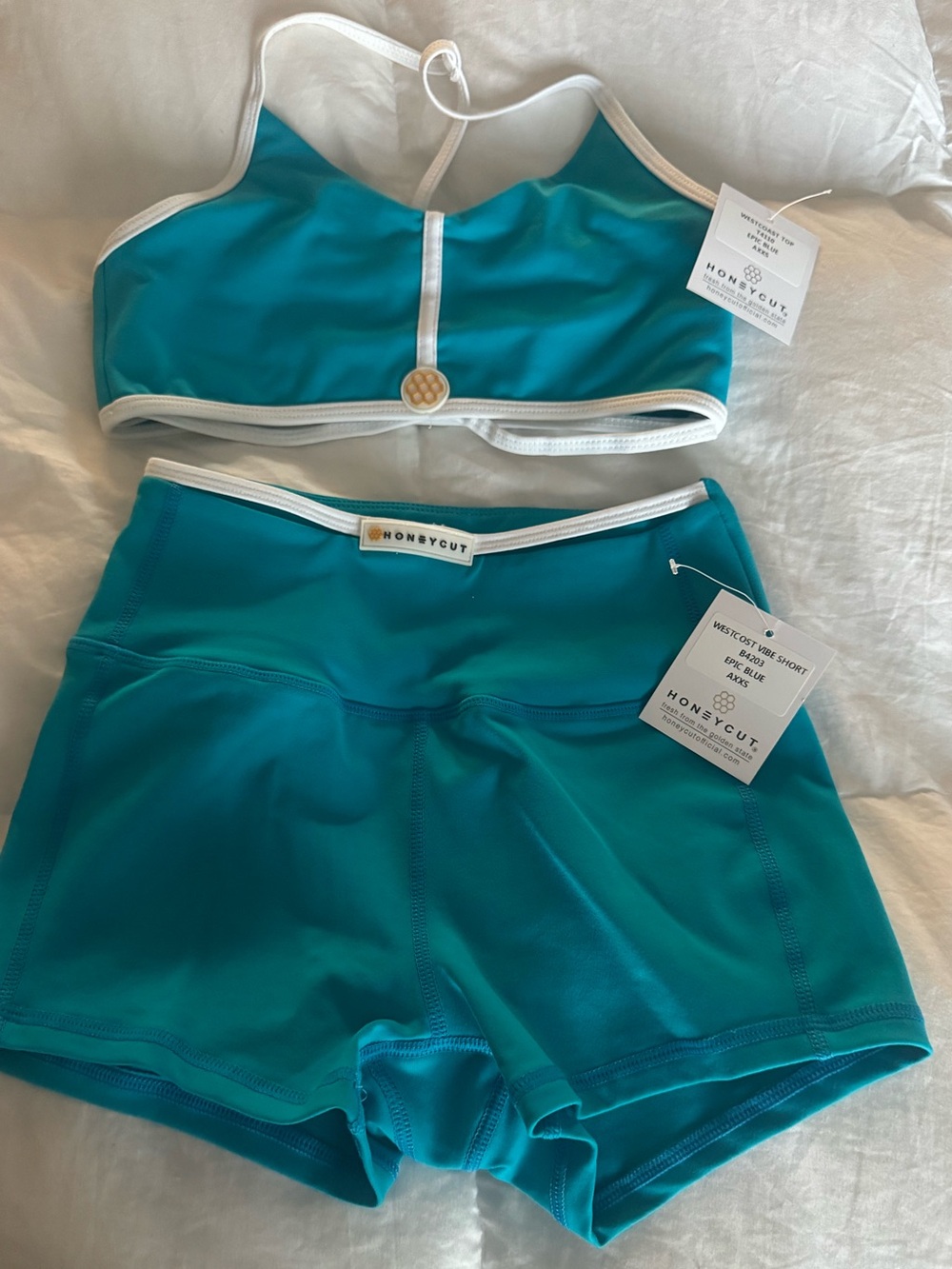 Girls' Teal Two-Piece dance Set!  Brand new never worn!